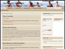 Tablet Screenshot of mnnaturists.com